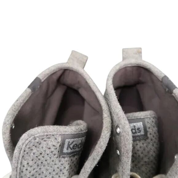 Keds Shoes Womens 8.5 Sneakers Lifestyle Athletic Hight Top Kickstart Wool Grey - Picture 8 of 13